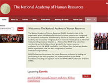 Tablet Screenshot of nationalacademyhr.org